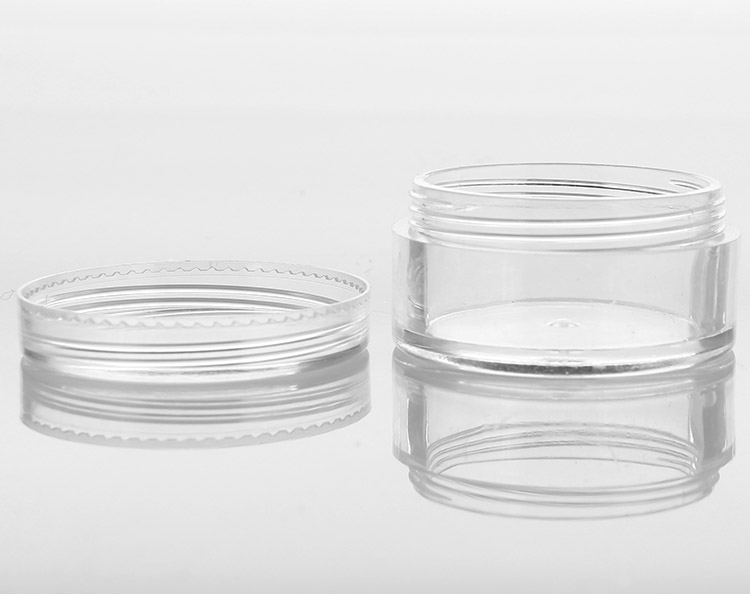 empty plastic sample container 10g clear jar with lid for Eye Cream, Eye Shadow