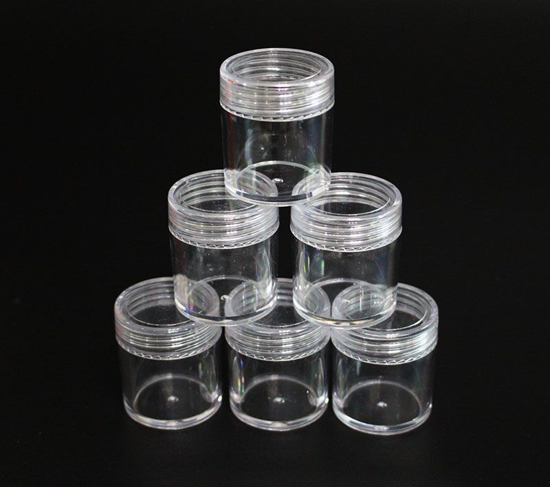 empty plastic10g jar 10ml glitter pot packing container