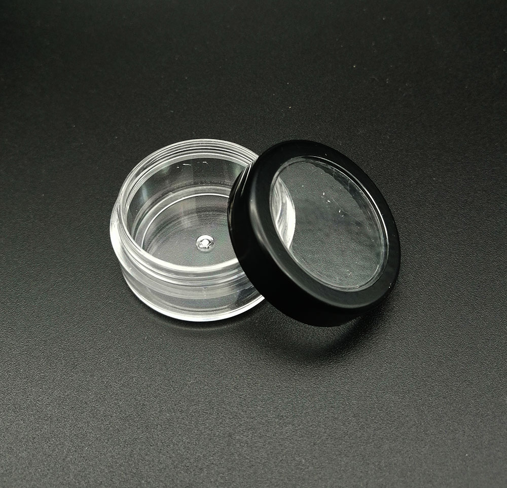 empty plastic10ml (5g) jar for loose powder with sifter