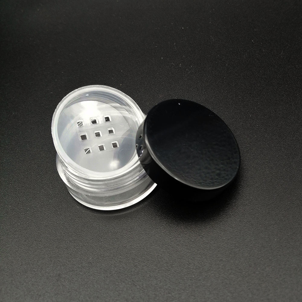 empty plastic10ml (5g) jar for loose powder with sifter