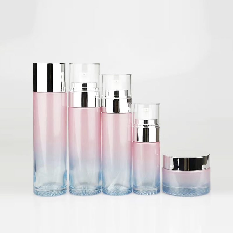 empty skincare vacuum serum gel container packaging 50ml 1.7oz 30ml 1oz twist-up airless plastic cosmetic bottle white for serum