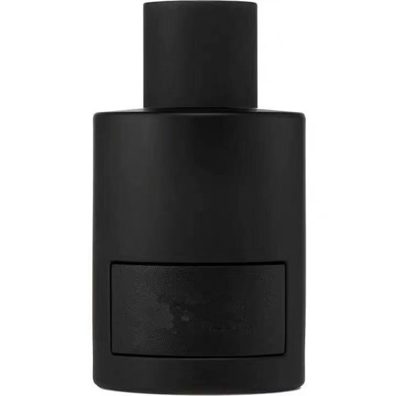 empty solid matte black color parfum elegant grace spray perfume glass bottle with cap