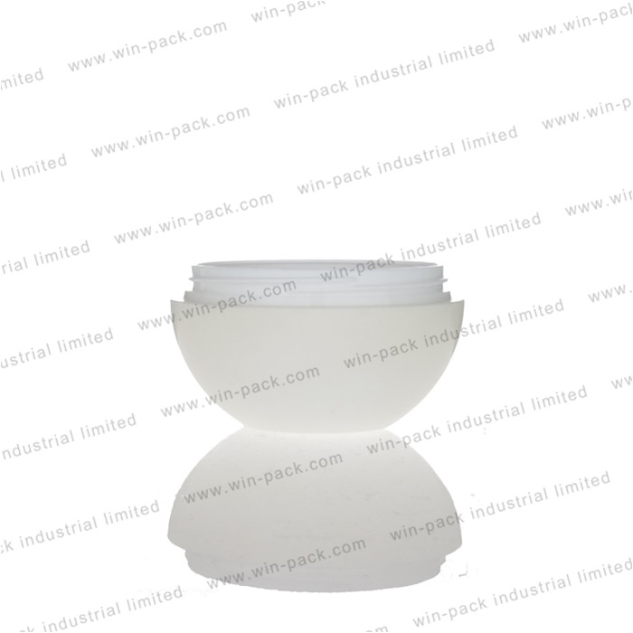 empty special egg shape white cosmetic skin care cream jar plastic 30g 50g