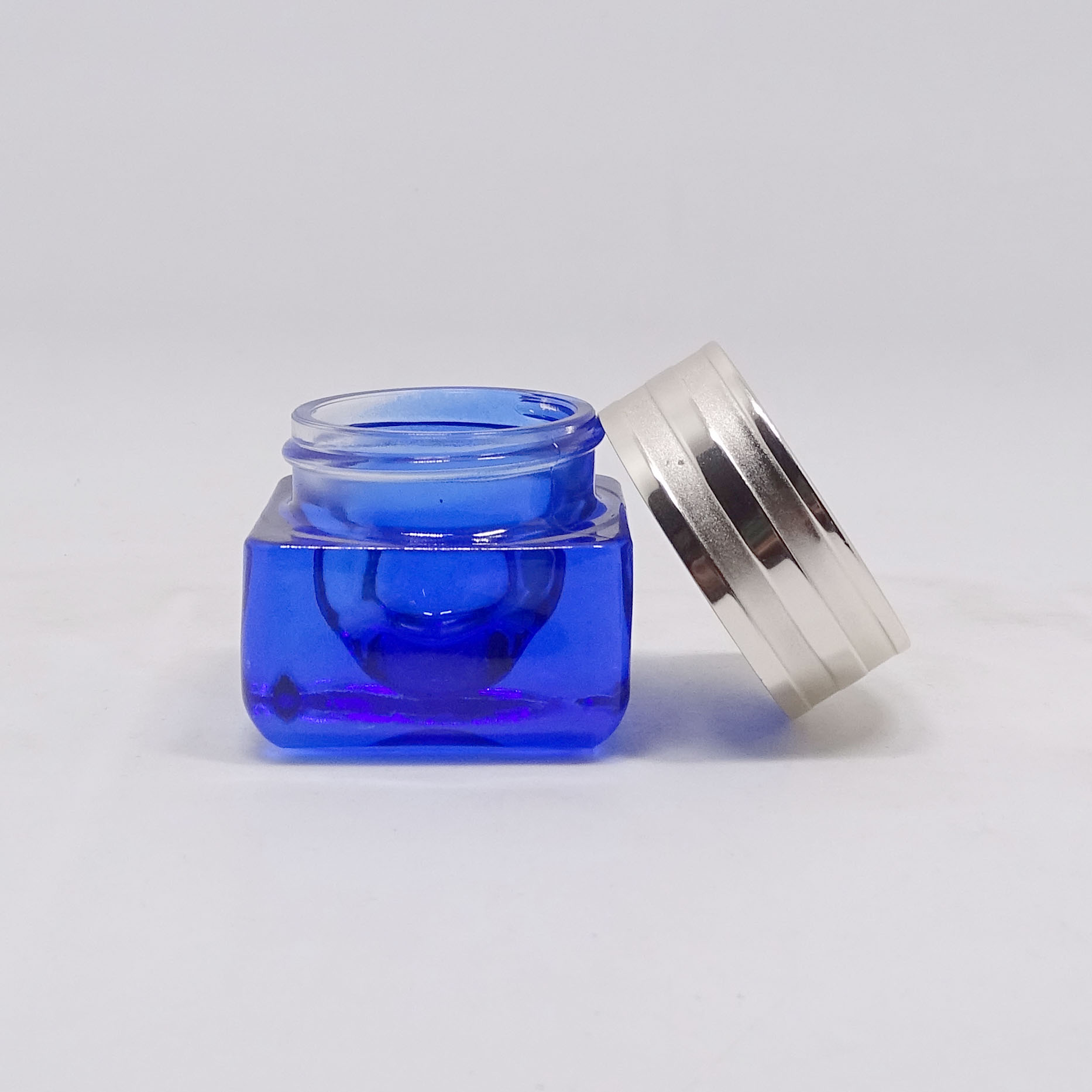 empty square black cosmetic face lotion cream glass bottle jar package set with spray pump glass dropper bottle