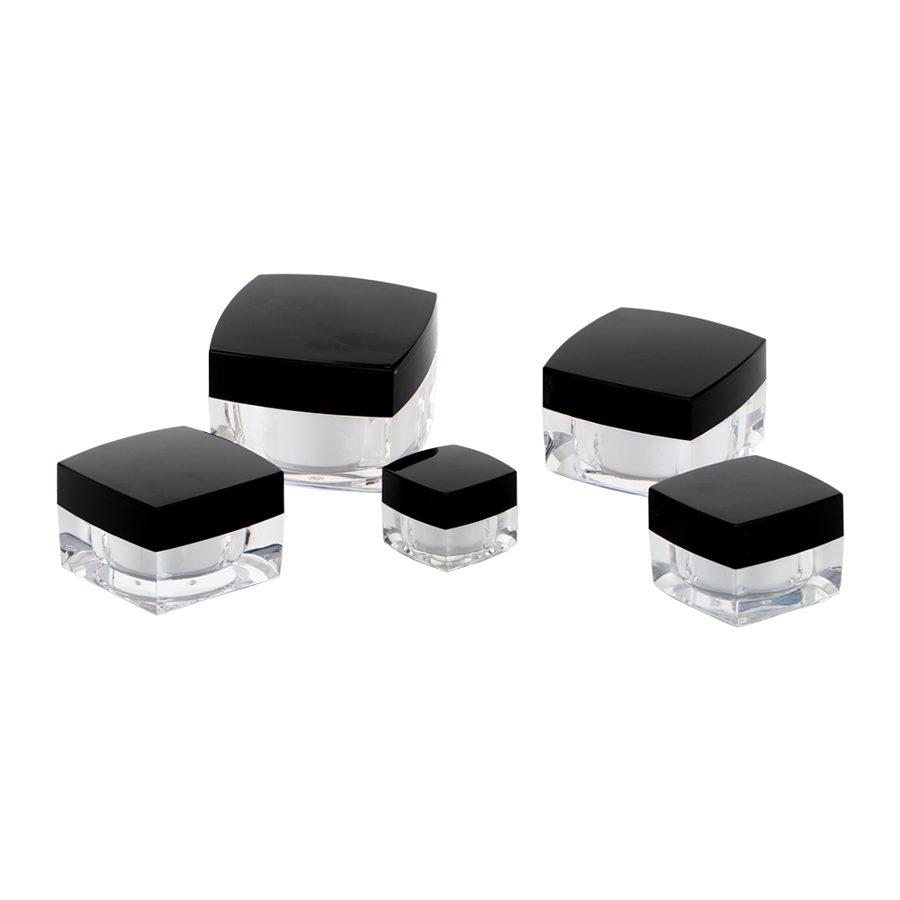 empty square shape cosmetic cream jar 5g 10g 20g 30g 50g 100g for packing face skin care products