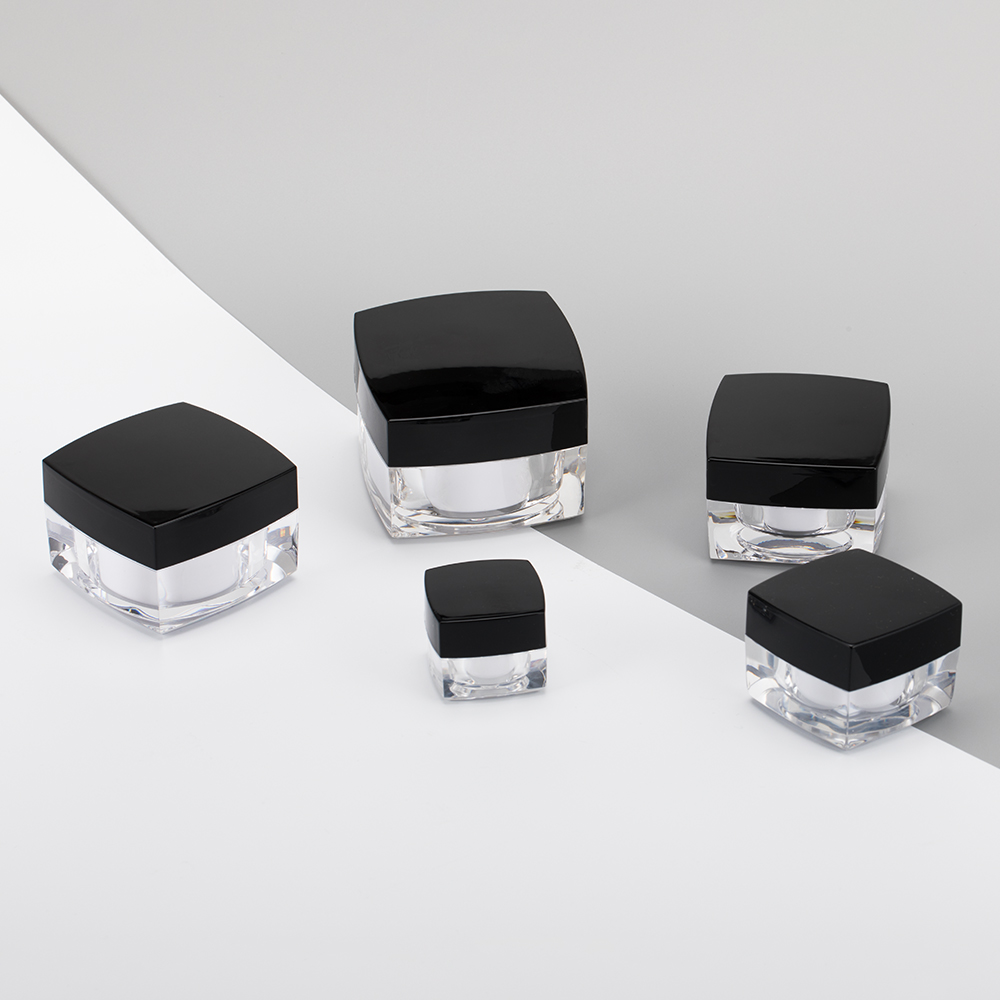 empty square shape cosmetic cream jar 5g 10g 20g 30g 50g 100g for packing face skin care products