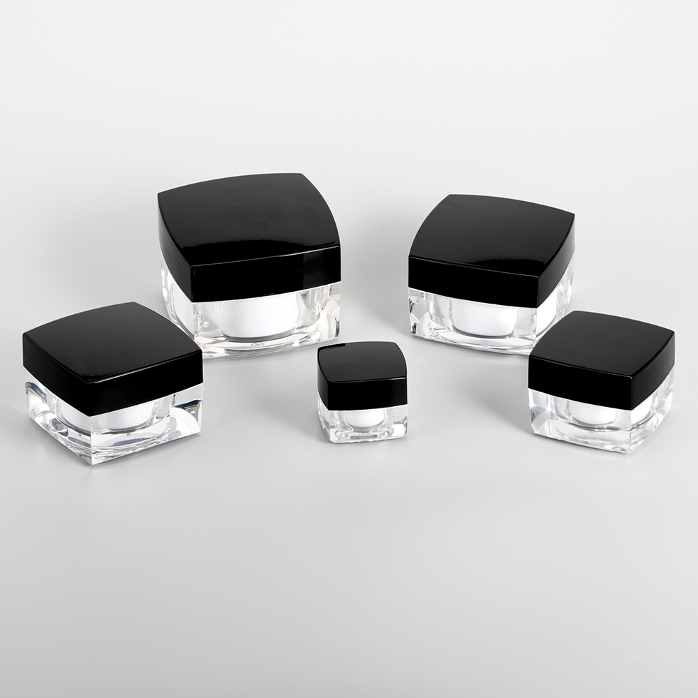empty square shape cosmetic cream jar 5g 10g 20g 30g 50g 100g for packing face skin care products
