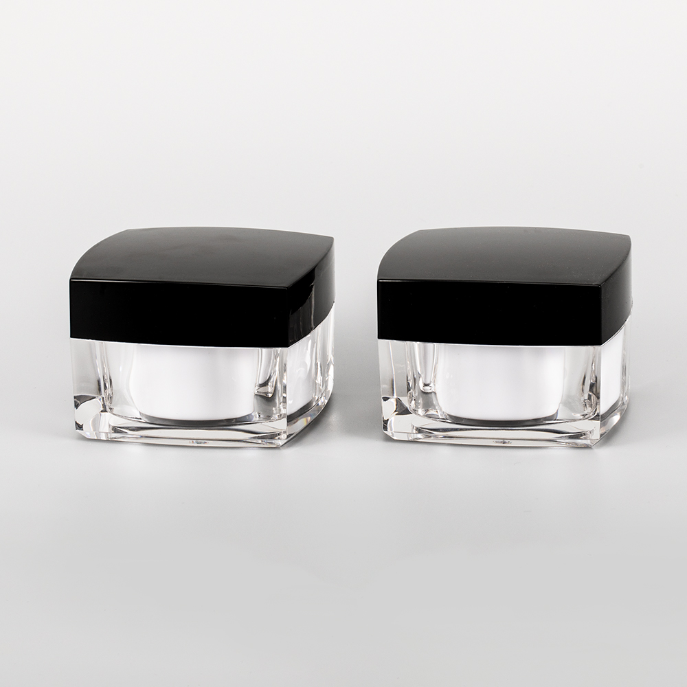 empty square shape cosmetic cream jar 5g 10g 20g 30g 50g 100g for packing face skin care products