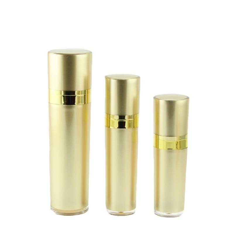empty taper shape lotion pump bottle cosmetic packaging 30ml 50ml 80ml 120ml