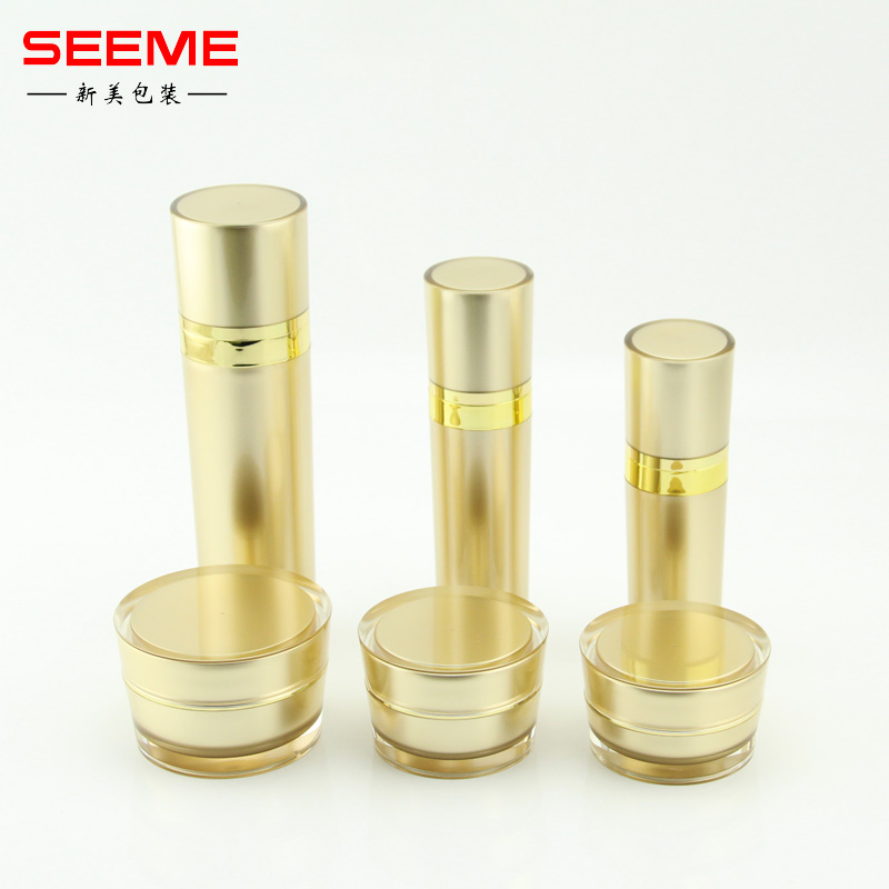 empty taper shape lotion pump bottle cosmetic packaging 30ml 50ml 80ml 120ml
