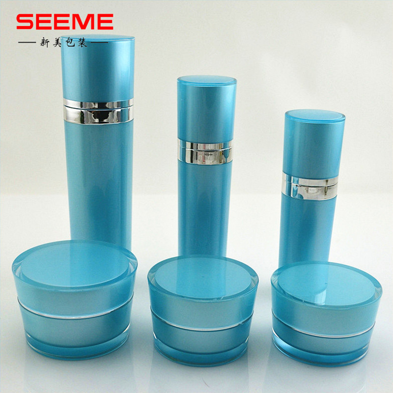 empty taper shape lotion pump bottle cosmetic packaging 30ml 50ml 80ml 120ml