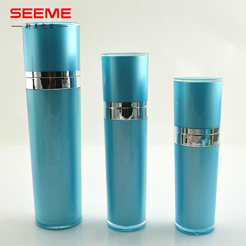 empty taper shape lotion pump bottle cosmetic packaging 30ml 50ml 80ml 120ml