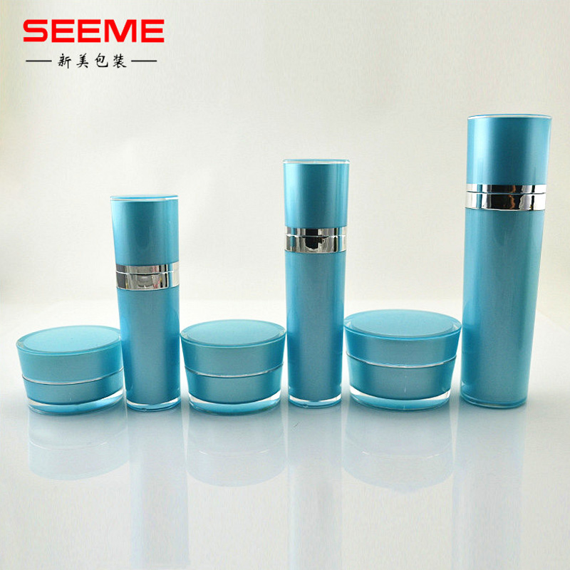 empty taper shape lotion pump bottle cosmetic packaging 30ml 50ml 80ml 120ml