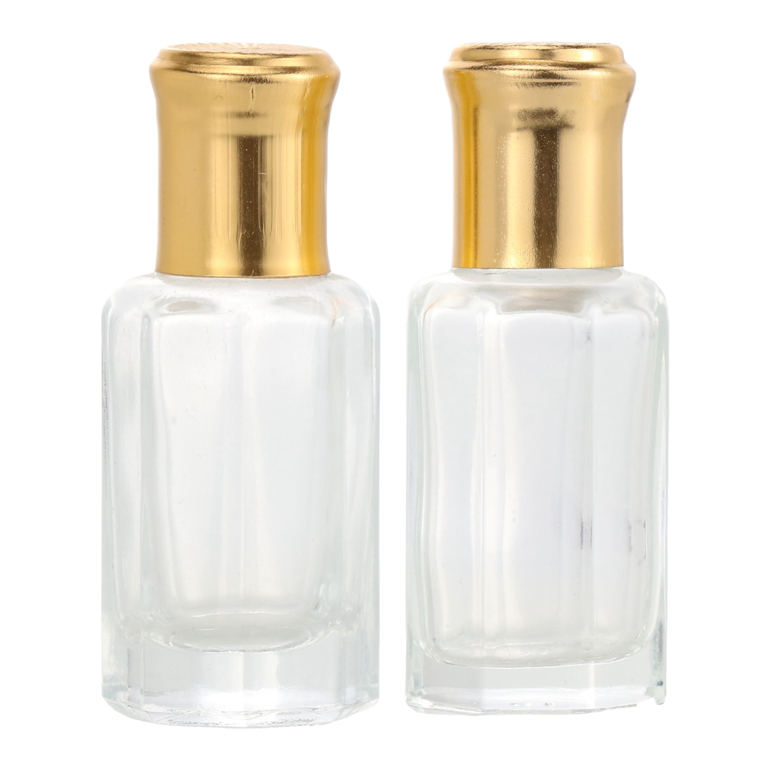 empty tola bottle for oud oil 3ml 6ml and 12ml glass bottle with golden aluminum cap