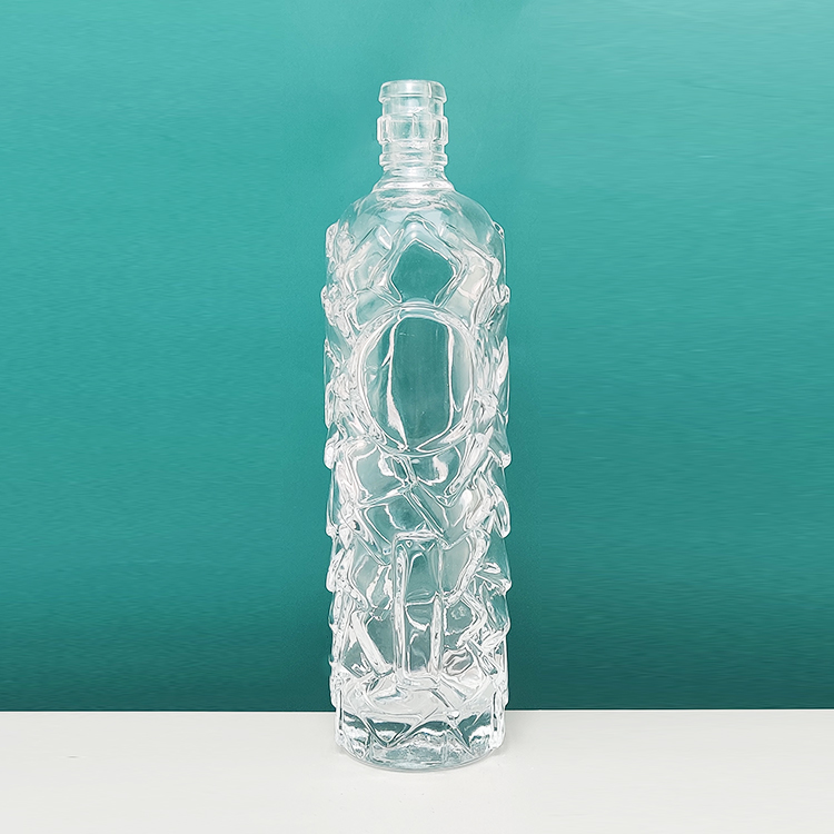 empty transparent clear white 50cl frosted glass pump bottle luxury 500ml wine bottle glass 250ml black glass bottle