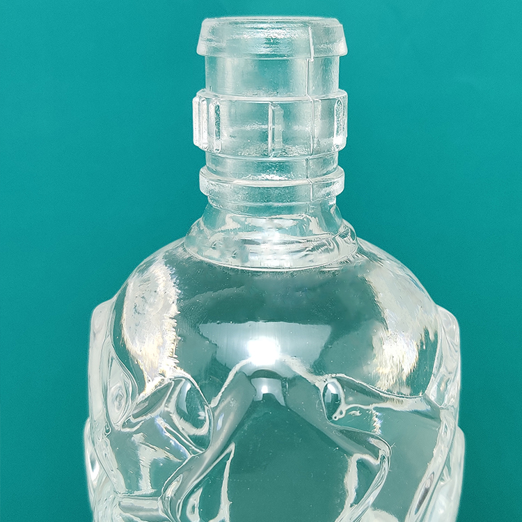 empty transparent clear white 50cl frosted glass pump bottle luxury 500ml wine bottle glass 250ml black glass bottle