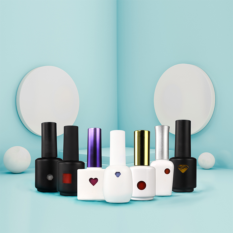 empty uv flower shape empty bottle nail polish bottle rectangle