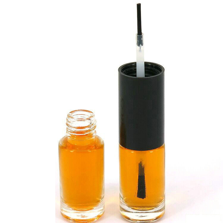 empty uv gel nail polish bottle 5 ml 11ml 12ml 14ml clear square glass nail bottle with brushes