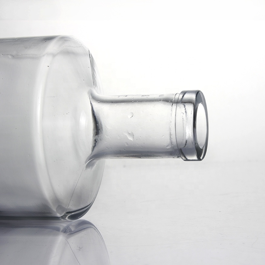 engraved extra flint cork provided rum tequila cylinder mescal agave spirit liqueur round 700ml 750ml gin glass bottles