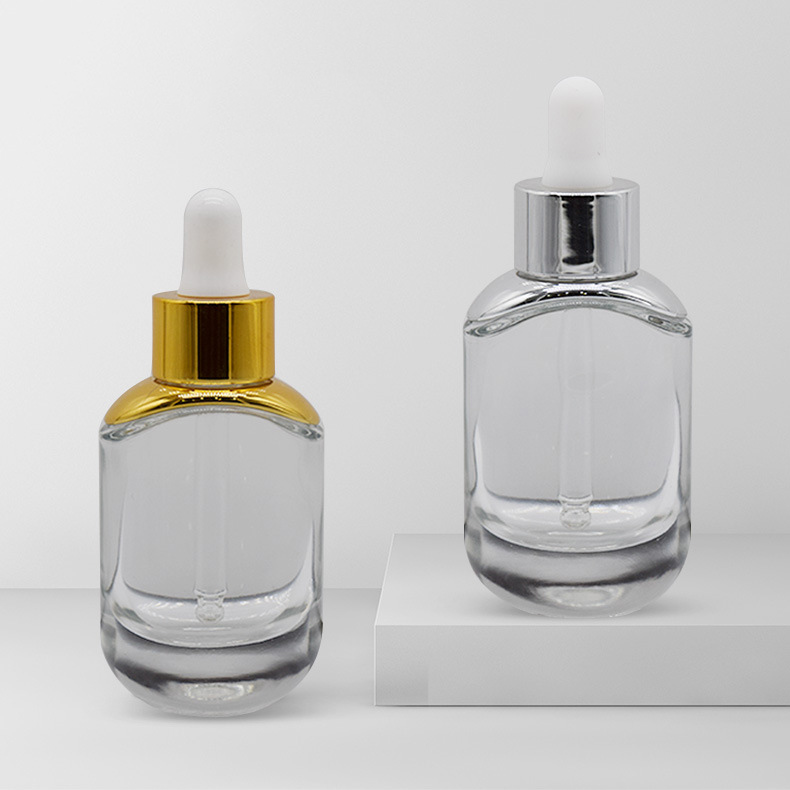 envases cosmeticos 20ml 30ml 1oz 50ml 60ml 100ml Clear glass serum dropper bottle for packaging
