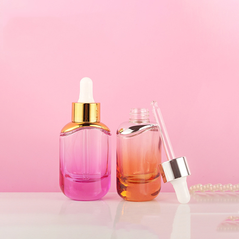 envases cosmeticos 20ml 30ml 1oz 50ml 60ml 100ml Clear glass serum dropper bottle for packaging