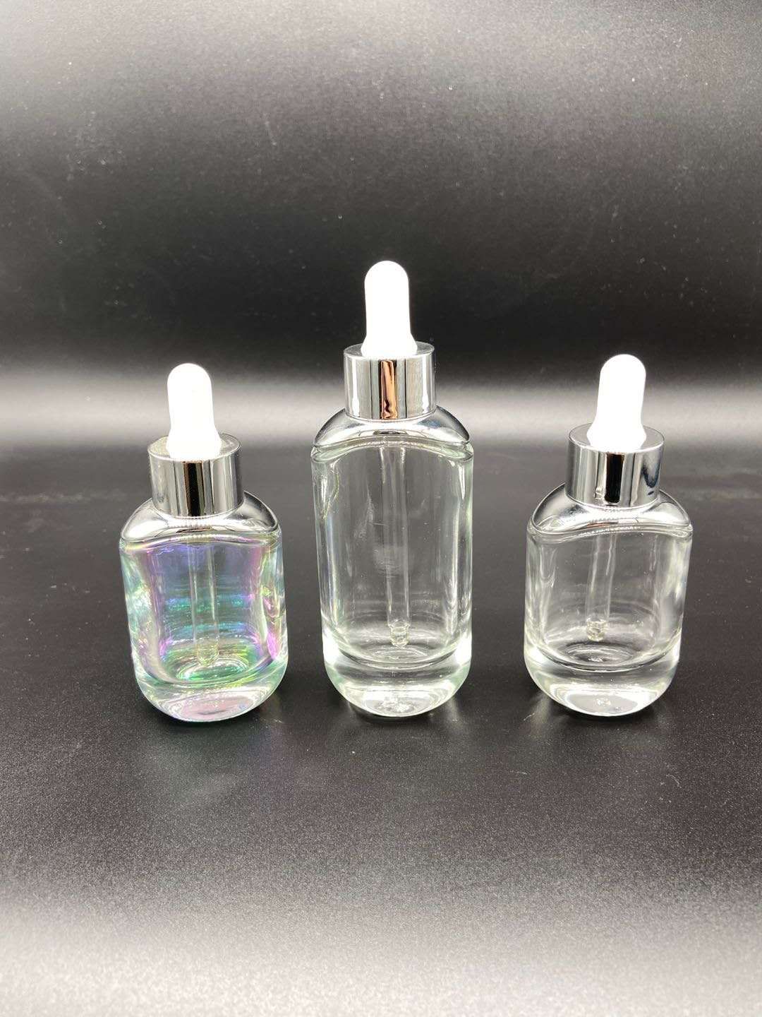 envases cosmeticos 20ml 30ml 1oz 50ml 60ml 100ml Clear glass serum dropper bottle for packaging
