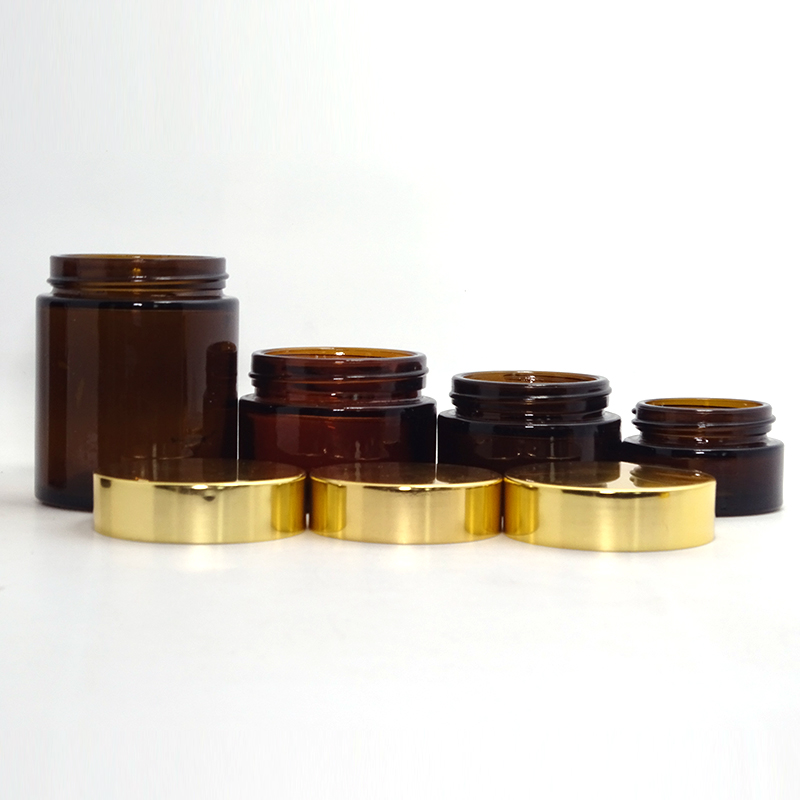 envases cosmeticos Glass cosmetic container luxury jars with lids 5g 10g 15g 20g 30g 50g 60g 100g 200g