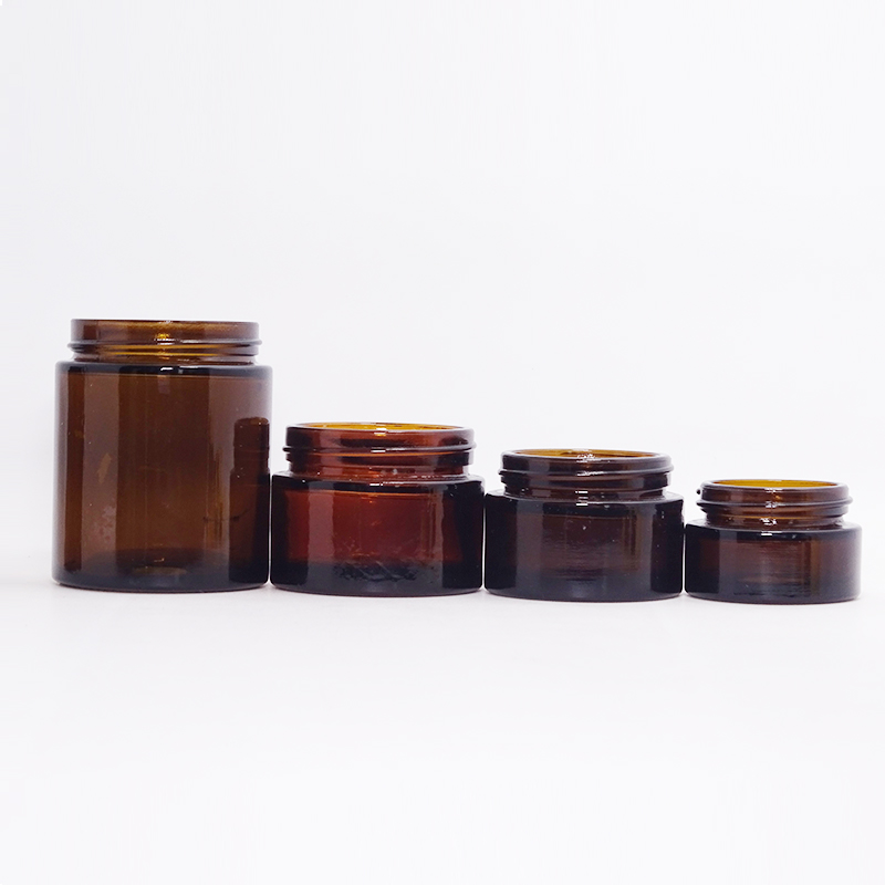 envases cosmeticos Glass cosmetic container luxury jars with lids 5g 10g 15g 20g 30g 50g 60g 100g 200g