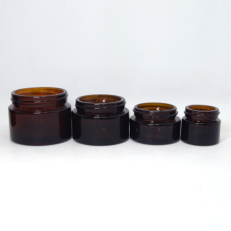 envases cosmeticos Glass cosmetic container luxury jars with lids 5g 10g 15g 20g 30g 50g 60g 100g 200g