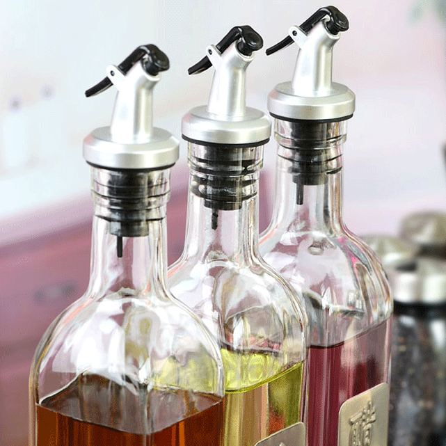 environment friendly kitchenware reusable lead free cooking oil glass bottle for essential oil