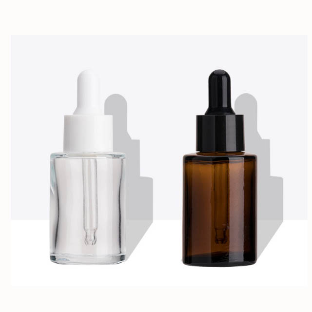 essential oil 20ml 30ml frosted amber clear glass dropper bottle with glass pipette