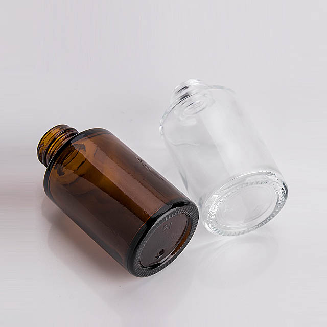 essential oil 20ml 30ml frosted amber clear glass dropper bottle with glass pipette