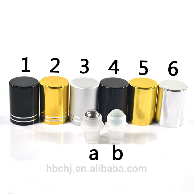 essential oil 4ml 6ml 8ml 10ml empty eye cream matte black roll on glass bottle with steel roller ball