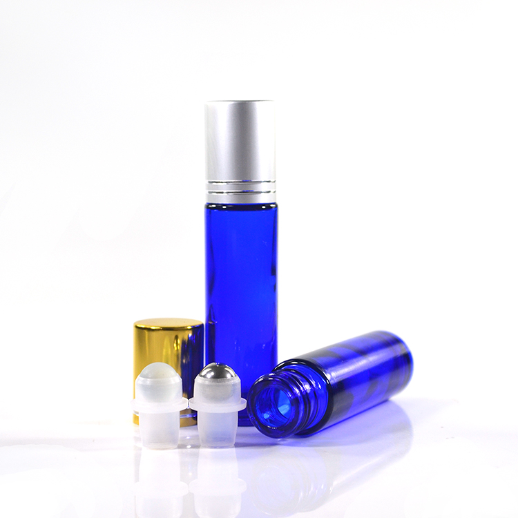 essential oil 4ml 6ml 8ml 10ml glass roll on bottle with steel roller ball