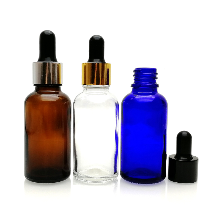 essential oil 5ml 10ml 15ml 20ml 30ml 50ml 100ml green clear blue amber e liquid glass dropper bottle