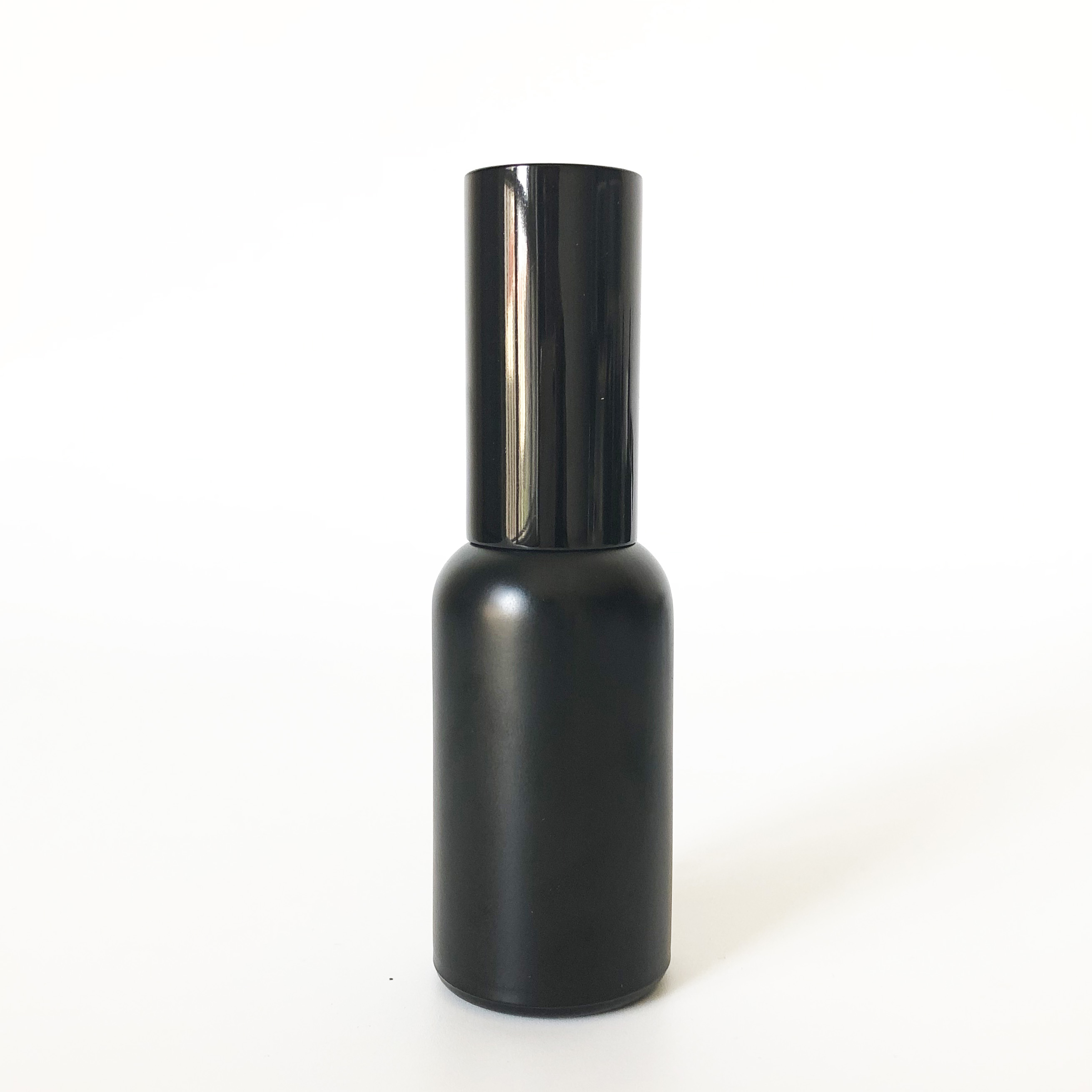 essential oil bottle packing bottle 30ml 1oz matt black glass spray bottle