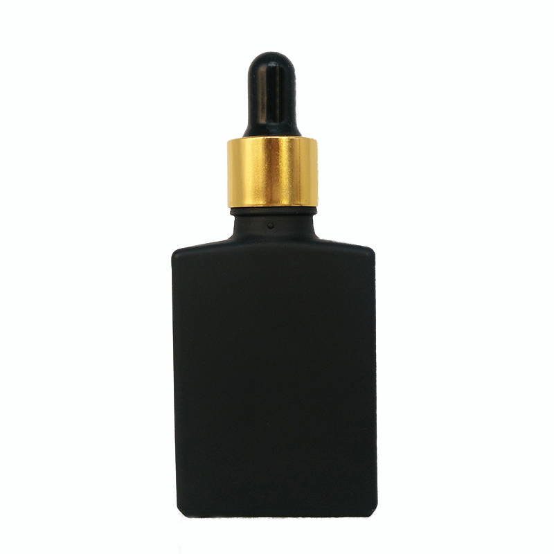 essential oil eliquid serum bamboo square dropper bottle/square dropper bottle 50ml bamboo vape bottles/glass vape oil bottles