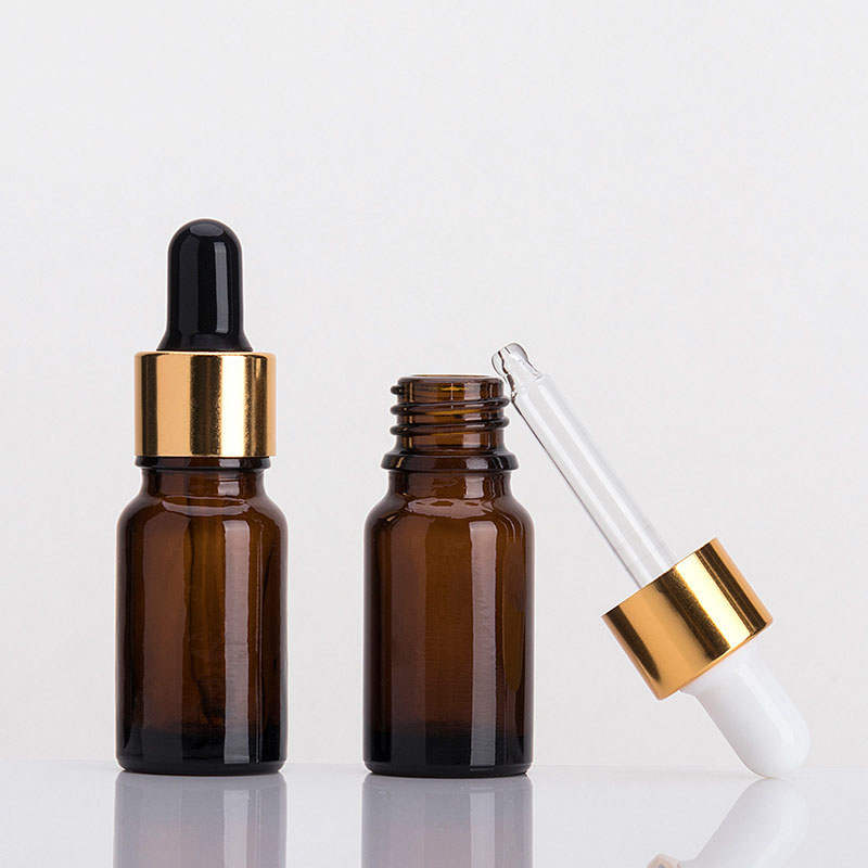 essential oil glass bottle 10ml 20ml 30ml clear glass dropper bottles for cosmetic oil packing