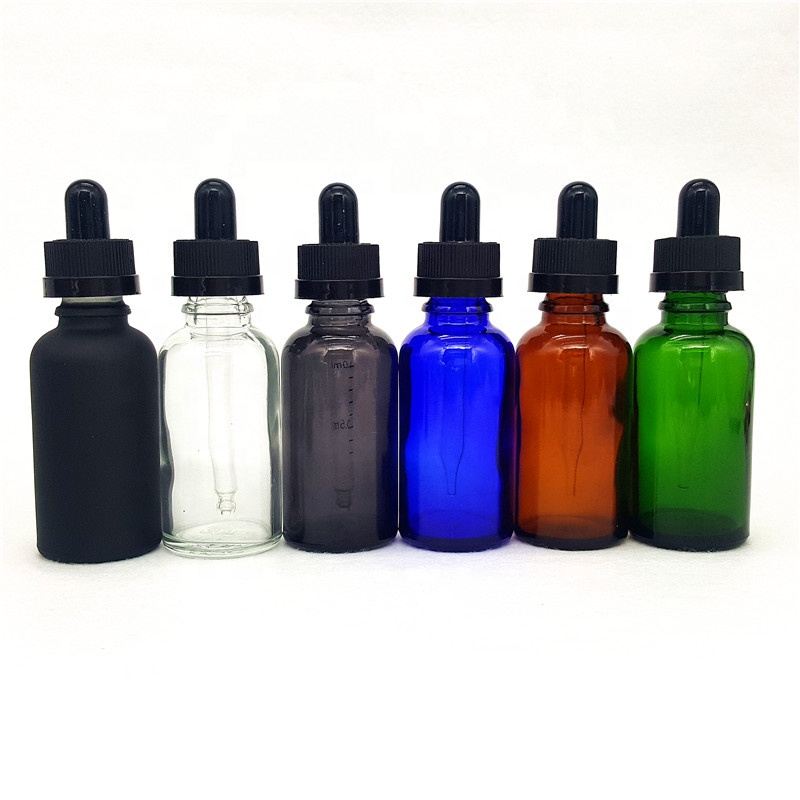 essential oil glass dropper bottle serum 1oz 2oz 30ml Blue Amber Glass Boston Tincture Dropper Bottles essential oil bottle