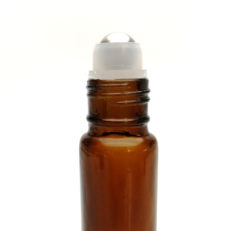 essential oil perfume 5ml 8ml 10ml 10 ml clear blue amber glass roll on bottles with roller stainless steel ball