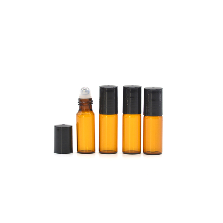 essential oil perfume roller bottles clear amber 1ml 2ml 3ml 5ml 8ml 10ml glass oil roller on bottle for perfume