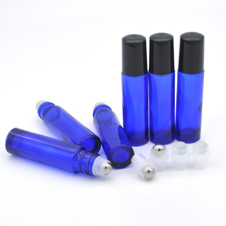 essential oil roller on bottles 10ml amber blue glass roller bottle
