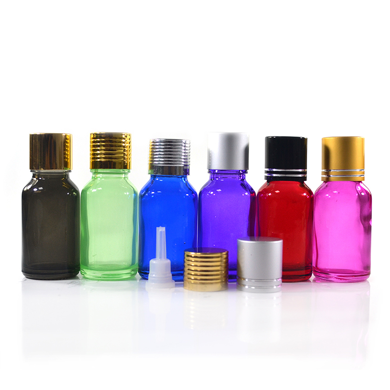 european beautiful e liquid colored red purple gold 1oz 30 ml glass dropper bottles with pipette
