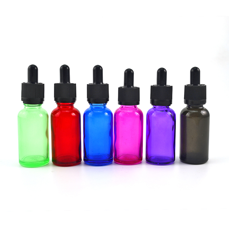 european beautiful e liquid colored red purple gold 1oz 30 ml glass dropper bottles with pipette