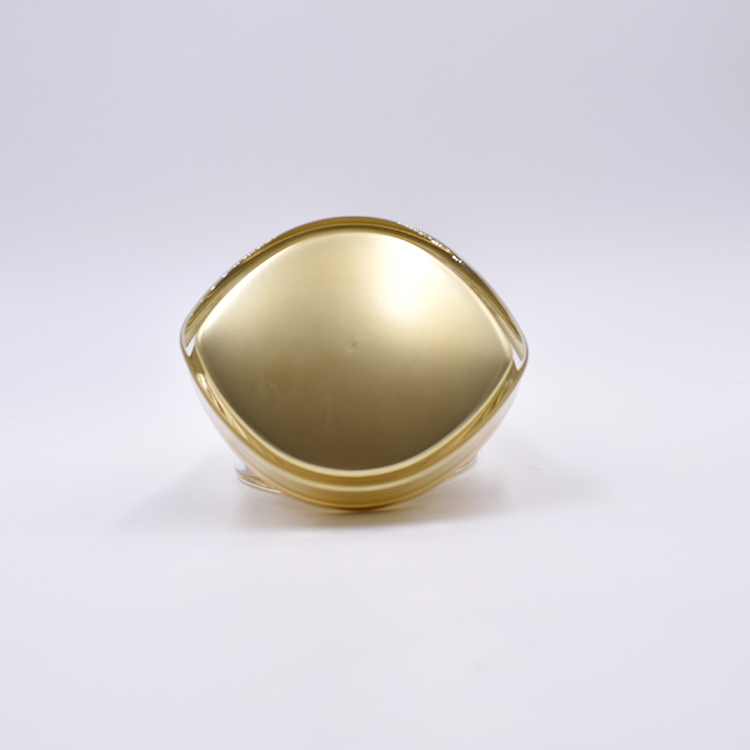 eye shape 15g 30g 50g gold acrylic cosmetic eye face cream jar skin care packaging