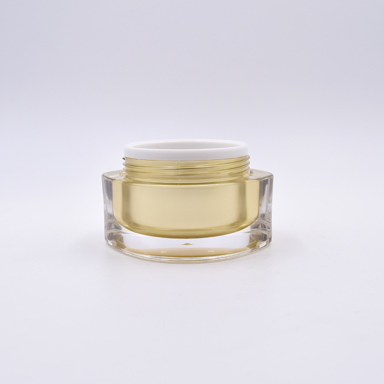 eye shape 15g 30g 50g gold acrylic cosmetic eye face cream jar skin care packaging