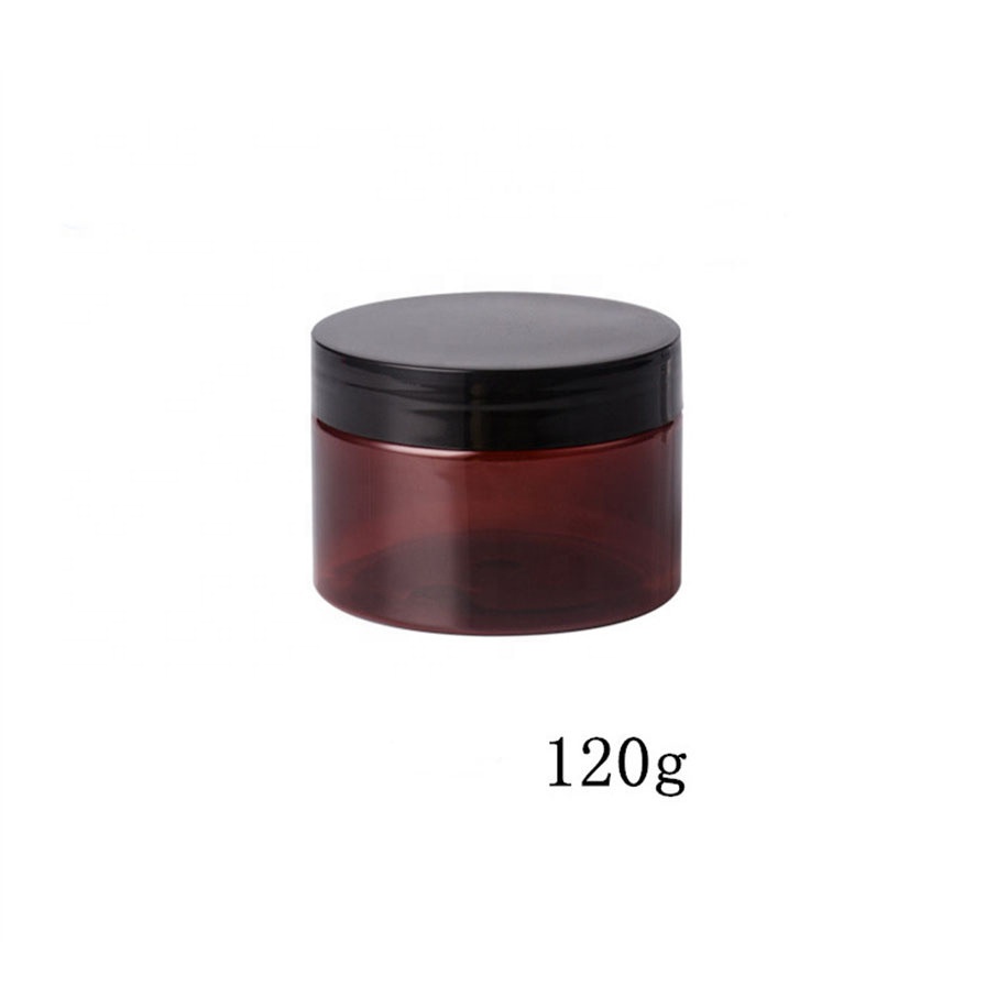 face cream amber plastic pet jar 150 ml cosmetic container shaving cream empty jar 150 g plastic jars and screw top lids