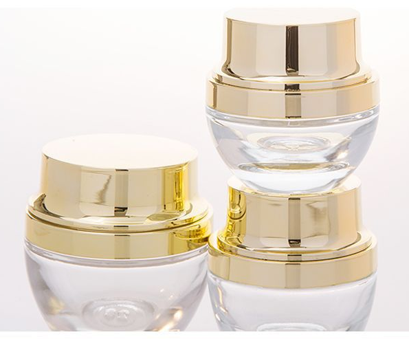face cream emulsion lotion skin round clear bottle cheaper luxury 20g 30g50g balm glass jar total gold spray pump cosmetic