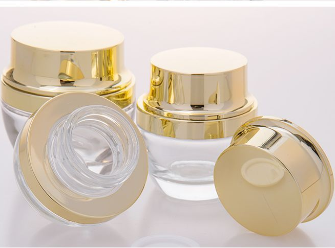 face cream emulsion lotion skin round clear bottle cheaper luxury 20g 30g50g balm glass jar total gold spray pump cosmetic