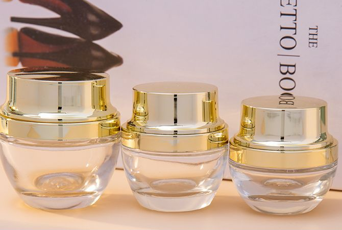 face cream emulsion lotion skin round clear bottle cheaper luxury 20g 30g50g balm glass jar total gold spray pump cosmetic